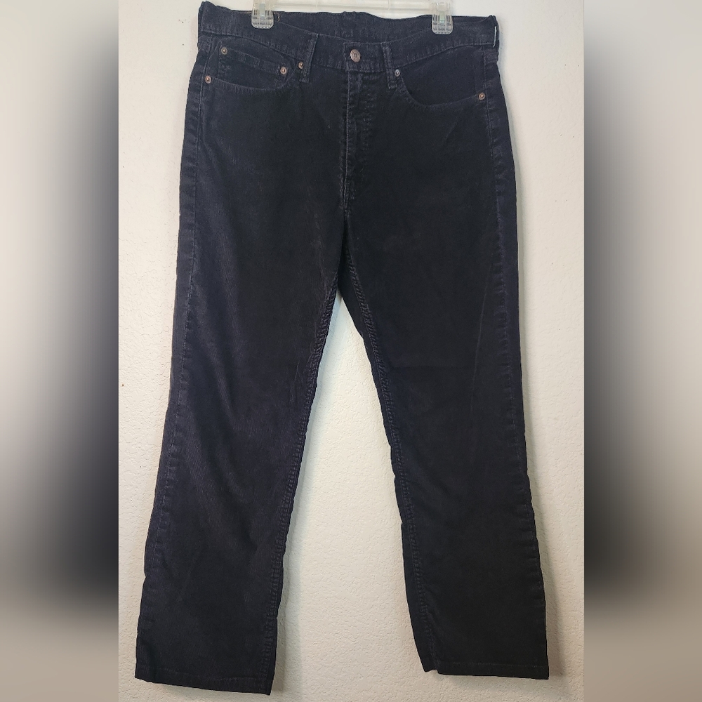 Levi's 514 Slim Straight Black‎ Corduroys, Size 34x29